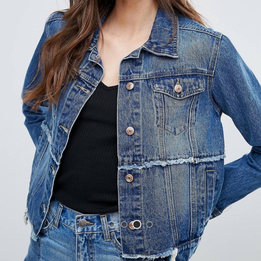 Current Air Fray Detail Denim Jacket